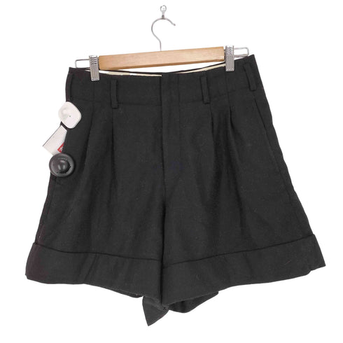 コムデギャルソンコムデギャルソン COMME des GARCONS COMME des GARCONS 12AW ウールメルトン 2タック ワイドスラックス ショートパンツ レディース JPN:XS