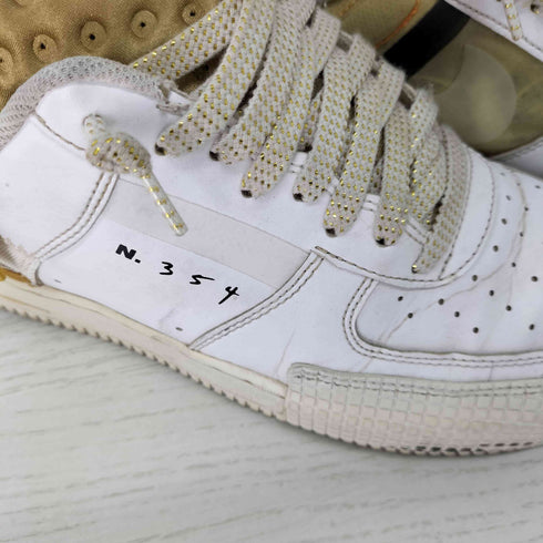 ナイキ NIKE NIKE AIR FORCE 1 TYPE WHITE GOLD メンズ JPN:26