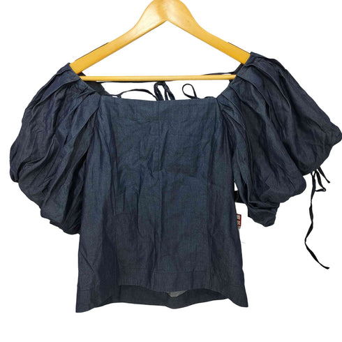 スナイデル snidel 22SS Sustainable 2WAYパフスリブラウス レディース F