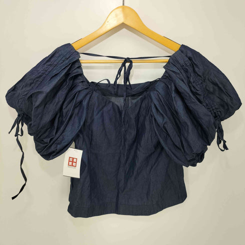 スナイデル snidel 22SS Sustainable 2WAYパフスリブラウス レディース F