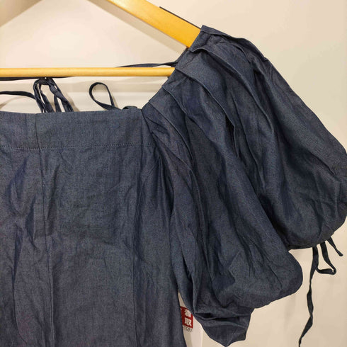 スナイデル snidel 22SS Sustainable 2WAYパフスリブラウス レディース F