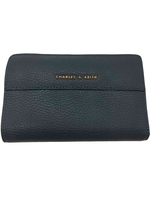チャールズアンドキース CHARLES&KEITH スナップボタン スモールウォレット - ティール レディース