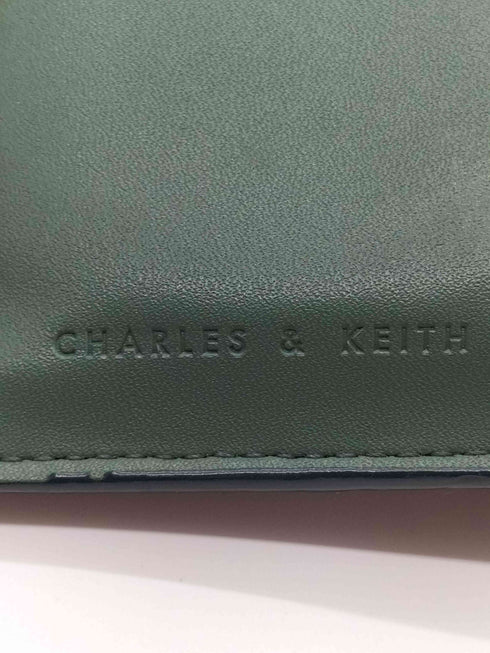 チャールズアンドキース CHARLES&KEITH スナップボタン スモールウォレット - ティール レディース
