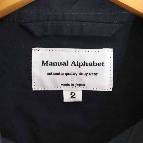 マニュアルアルファベット MANUAL ALPHABET TYPEWRITER SHT COAT タイプライター シャツ コート メンズ JPN:2
