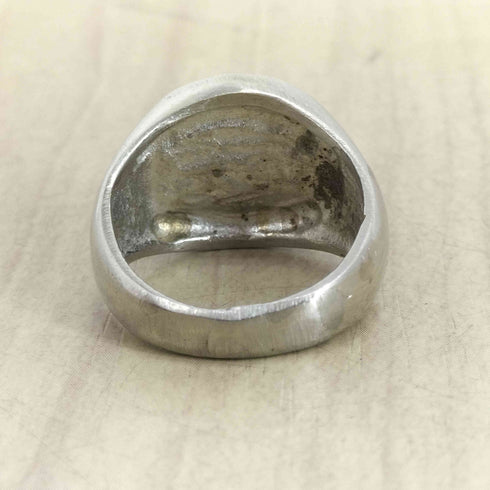 yin and yang 陰陽デザインリング メンズ 18号
