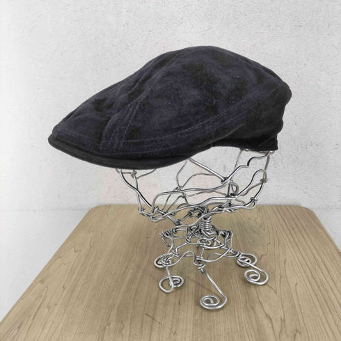 ニューヨークハット NEWYORK HAT&CAP CO. USA製 本革スウェードハンチング帽 メンズ JPN:S