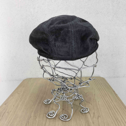ニューヨークハット NEWYORK HAT&CAP CO. USA製 本革スウェードハンチング帽 メンズ JPN:S