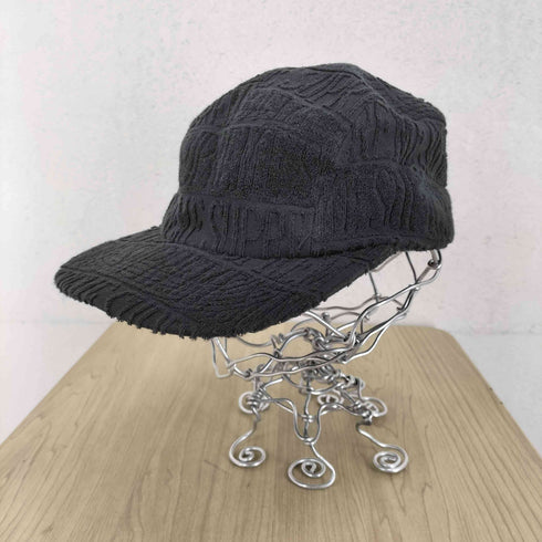 シュプリーム Supreme 17SS Text Stripe Terry Camp Cap メンズ