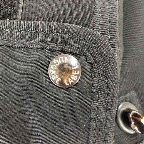 ラゲッジレーベル LUGGAGE LABEL JET-BLACK Backpack マルチポケット ナイロン バッグパック メンズ