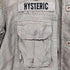 ヒステリックグラマー HYSTERIC GLAMOUR 00S ムラ染 ワッペン刺繍半袖ミリタリーシャツ メンズ FREE