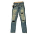ヒステリックグラマー HYSTERIC GLAMOUR ダメージ加工スタッズデニムパンツ レディース XXS