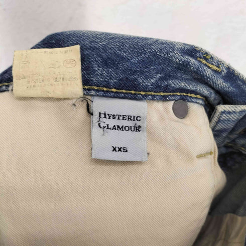 ヒステリックグラマー HYSTERIC GLAMOUR ダメージ加工スタッズデニムパンツ レディース XXS