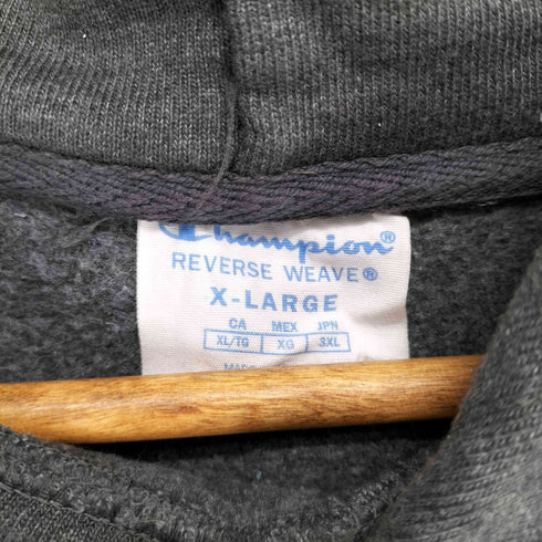 チャンピオン Champion REVERSE WEAVE 単タグ復刻 OCEAN CITY 2段プリントプルオーバーパーカー メンズ JPN:XL