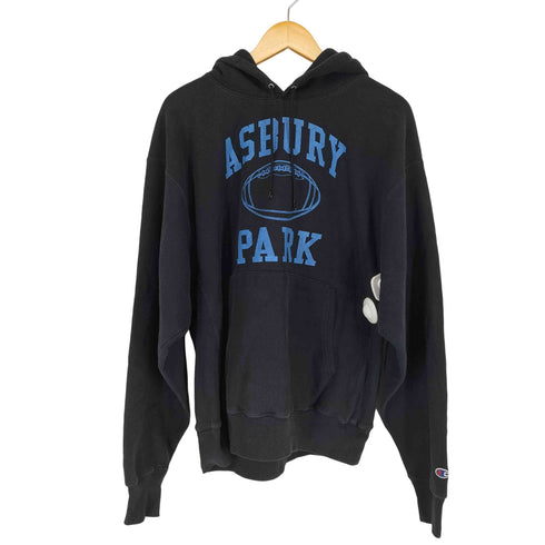 チャンピオン Champion 00S PREMIUM REVERSE WEAVE ASBURY PARK 三段プリントプルオーバーパーカー メンズ JPN:L