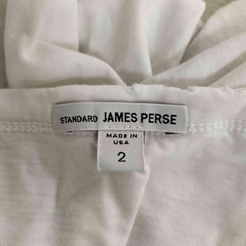 ジェームスパース JAMES PERSE USA製 STANDARD ダメージ加工 胸ポケット クルーネック Tシャツ メンズ 2