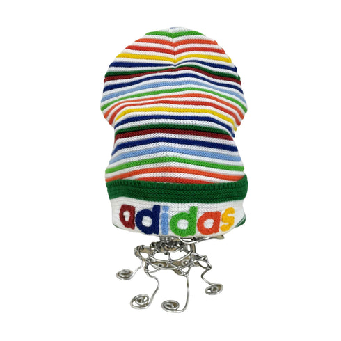 アディダス adidas マルチカラーボーダーニットキャップ メンズ FREE