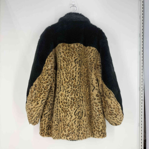 ファセッタズム FACETASM LEOPARD FAUX FUR PEA COAT レオパード フェイク ファー ピーコート メンズ JPN:4