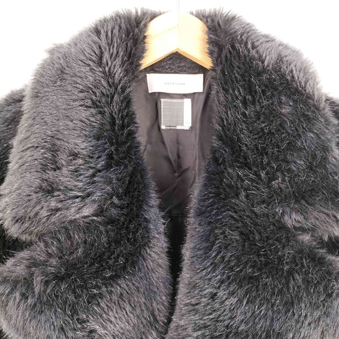 ファセッタズム FACETASM LEOPARD FAUX FUR PEA COAT レオパード フェイク ファー ピーコート メンズ JPN:4