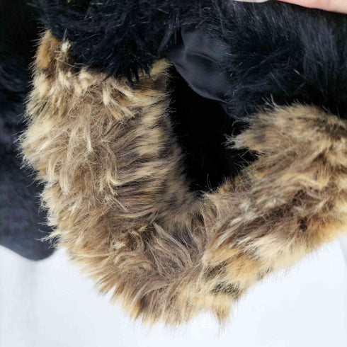 ファセッタズム FACETASM LEOPARD FAUX FUR PEA COAT レオパード フェイク ファー ピーコート メンズ JPN:4