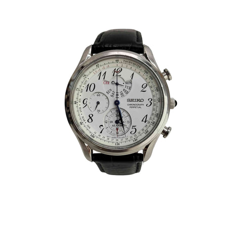 セイコー SEIKO 7T86 クロノグラフ パーペチュアル メンズ