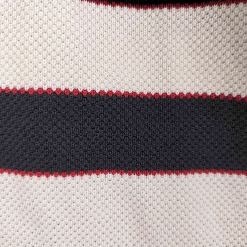 トミーヒルフィガー TOMMY HILFIGER ロゴ刺繍 ボーダー 長袖 ポロシャツ メンズ import:M