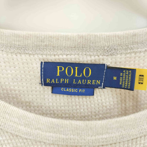 ポロラルフローレン POLO RALPH LAUREN CLASSIC FIT ポニー 刺繍 ワッフル S/S クルーネック Tシャツ サーマル メンズ import:M