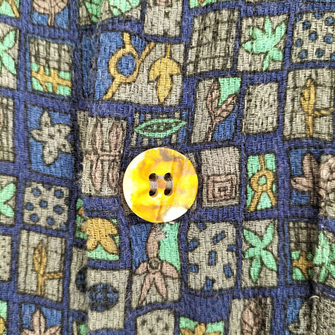 SIGNUM 80-90S シェルボタン ショートスリーブシャツ メンズ import:S