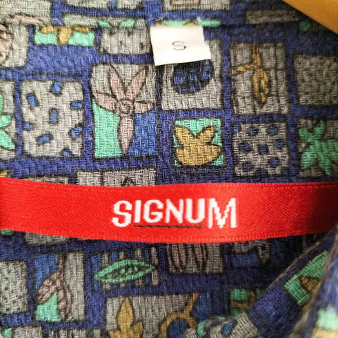 SIGNUM 80-90S シェルボタン ショートスリーブシャツ メンズ import:S