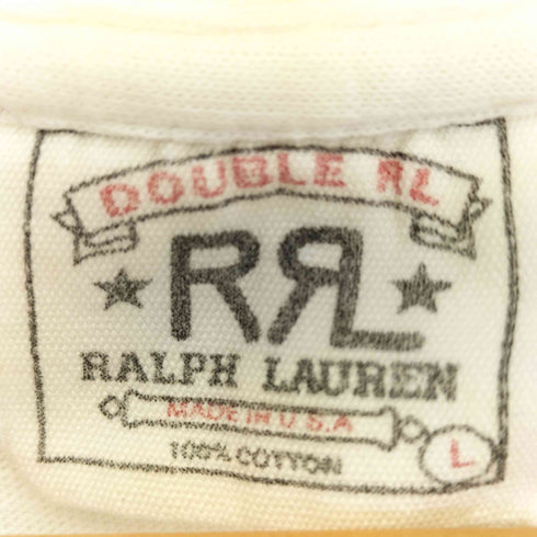 ダブルアールエルラルフローレン RRL RALPH LAUREN USA製 radio trip 1993 袖&裾シングルステッチ Tシャツ メンズ import:L
