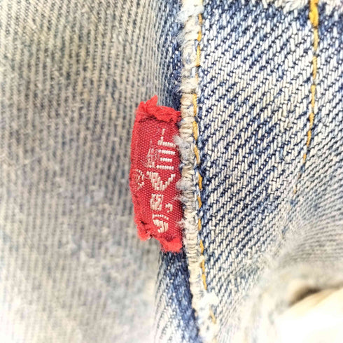 リーバイス Levis 60-70S 501 BIG E ボタン裏 6 刻印 ボタンフライ デニム パンツ 黒カン 平行ステッチ ポケットシングル メンズ