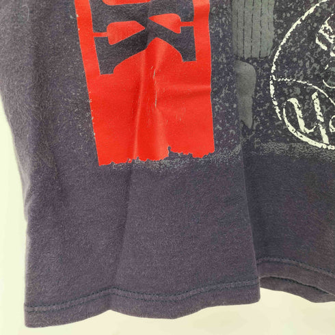ジャージーズ JERZEES 90S USA製 COMBED COTTON©1991 Tシャツ ナス紺 袖シングルステッチ メンズ import:M