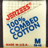 ジャージーズ JERZEES 90S USA製 COMBED COTTON©1991 Tシャツ ナス紺 袖シングルステッチ メンズ import:M