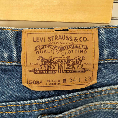 リーバイス Levis 90S USA製 505 ボタン裏 575 刻印 ジップフライ デニム パンツ オレンジタブ VALDOSTA ヴァルドスタ工場製 94年製 メンズ W34 L29