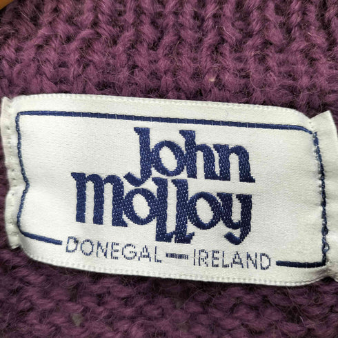 JOHN MOLLOY ウールケーブルカーディガン メンズ