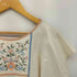 70s 80s USA製 花刺繍 ミディワンピース レディース import:M