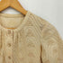 vintage メッシュ ウェーブ 半袖ミディワンピース レディース