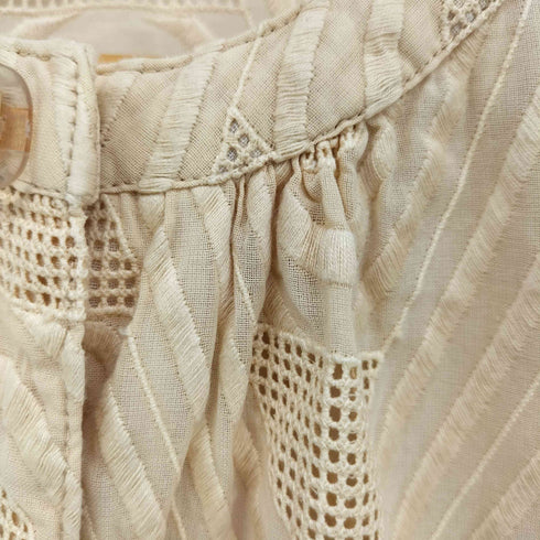 vintage メッシュ ウェーブ 半袖ミディワンピース レディース