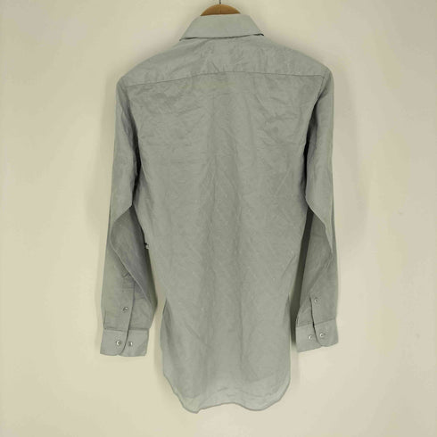 charlie romeo R 斜めストライプ 襟芯 L/S ポリコットン ドレス シャツ メンズ 14 1/2
