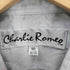 charlie romeo R 斜めストライプ 襟芯 L/S ポリコットン ドレス シャツ メンズ 14 1/2