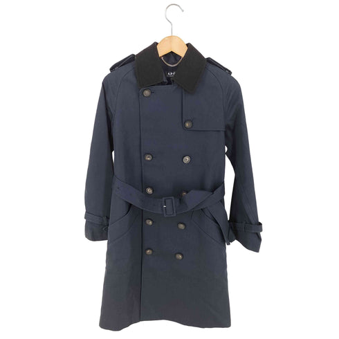 アーペーセー A.P.C. メルトンカラー トレンチコート メンズ import:XS