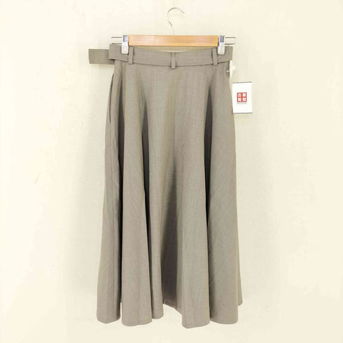 ジョンスメドレー JOHN SMEDLEY ウール ベルテッドスカート レディース S