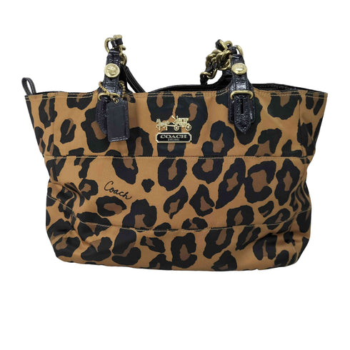 コーチ COACH Madison Ocelot マディソンオセロット レオパード トートバッグ レディース