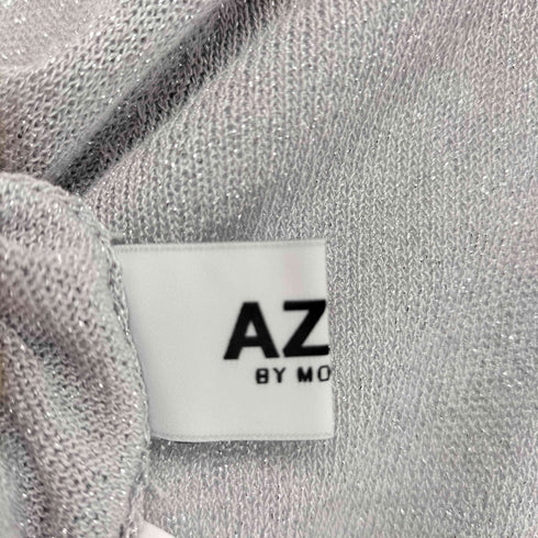 アズールバイマウジー AZUL by moussy シアーラメ5分袖ニットトップス レディース FREE