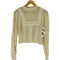 ザラ ZARA 花柄 レース デザイン ニット トップス レディース import:M