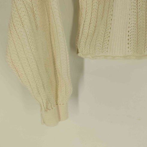 ザラ ZARA 花柄 レース デザイン ニット トップス レディース import:M