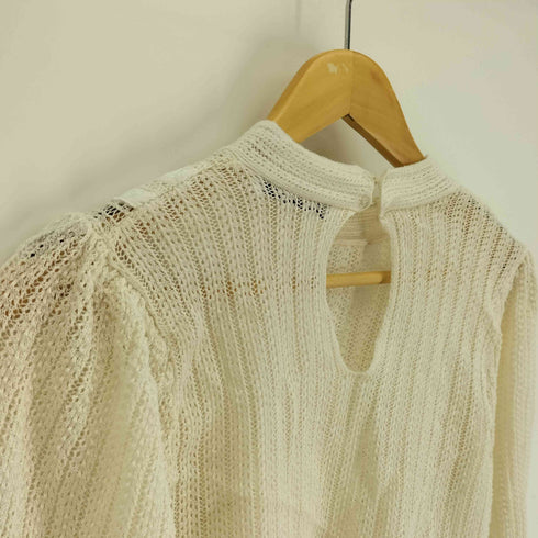 ザラ ZARA 花柄 レース デザイン ニット トップス レディース import:M