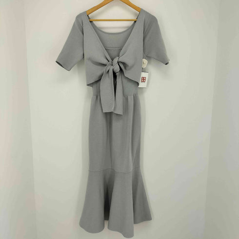 リエンダ rienda 2wayBACKタイショートSLVknitマーメイドOP レディース