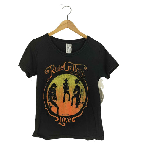 ルードギャラリー RUDE GALLERY プリント クルーネック バンド Tシャツ レディース JPN:2