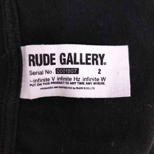 ルードギャラリー RUDE GALLERY プリント クルーネック バンド Tシャツ レディース JPN:2