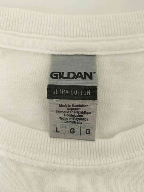 ギルダン GILDAN 企業ロゴ刺繍Tシャツ メンズ import:L